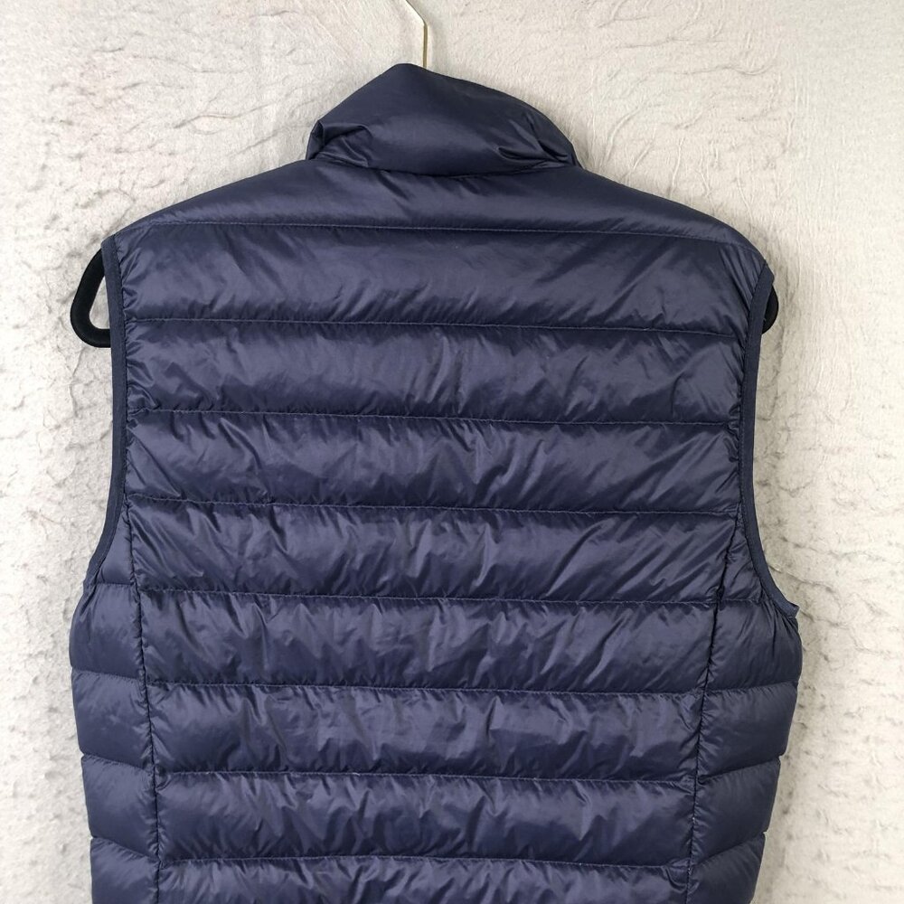 Eddie Bauer Vest Mens Small Navy Blue Down Puffer Full Zip Quilted Lightweight - Picture 13 of 16